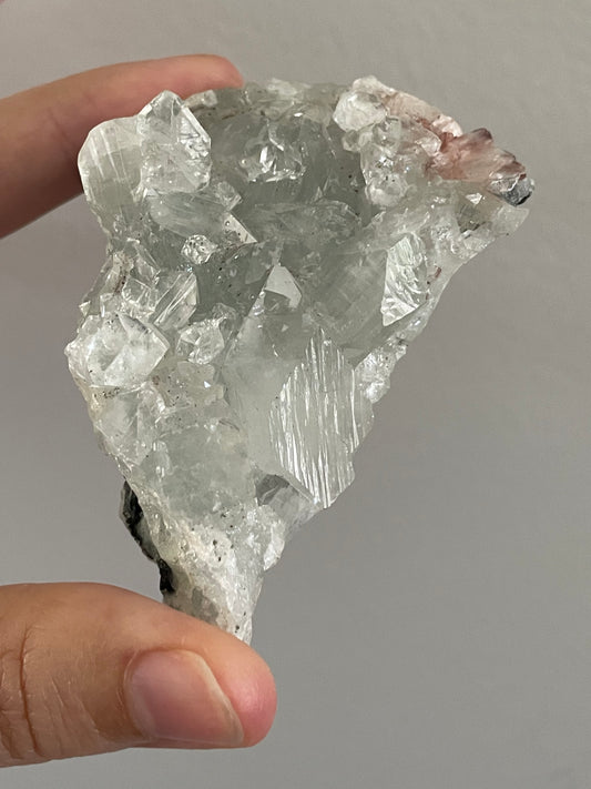 Apophyllite Cluster With A Little Stilbite 6C