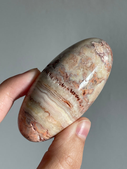 Pink Crazy Lace Agate 18B Shiva