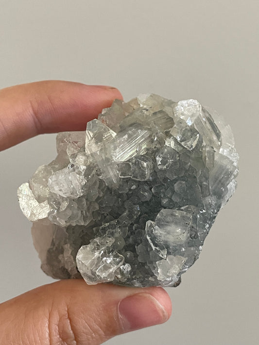 Apophyllite Cluster With Rainbows 6A