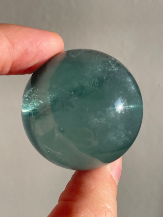 Green Fluorite Sphere