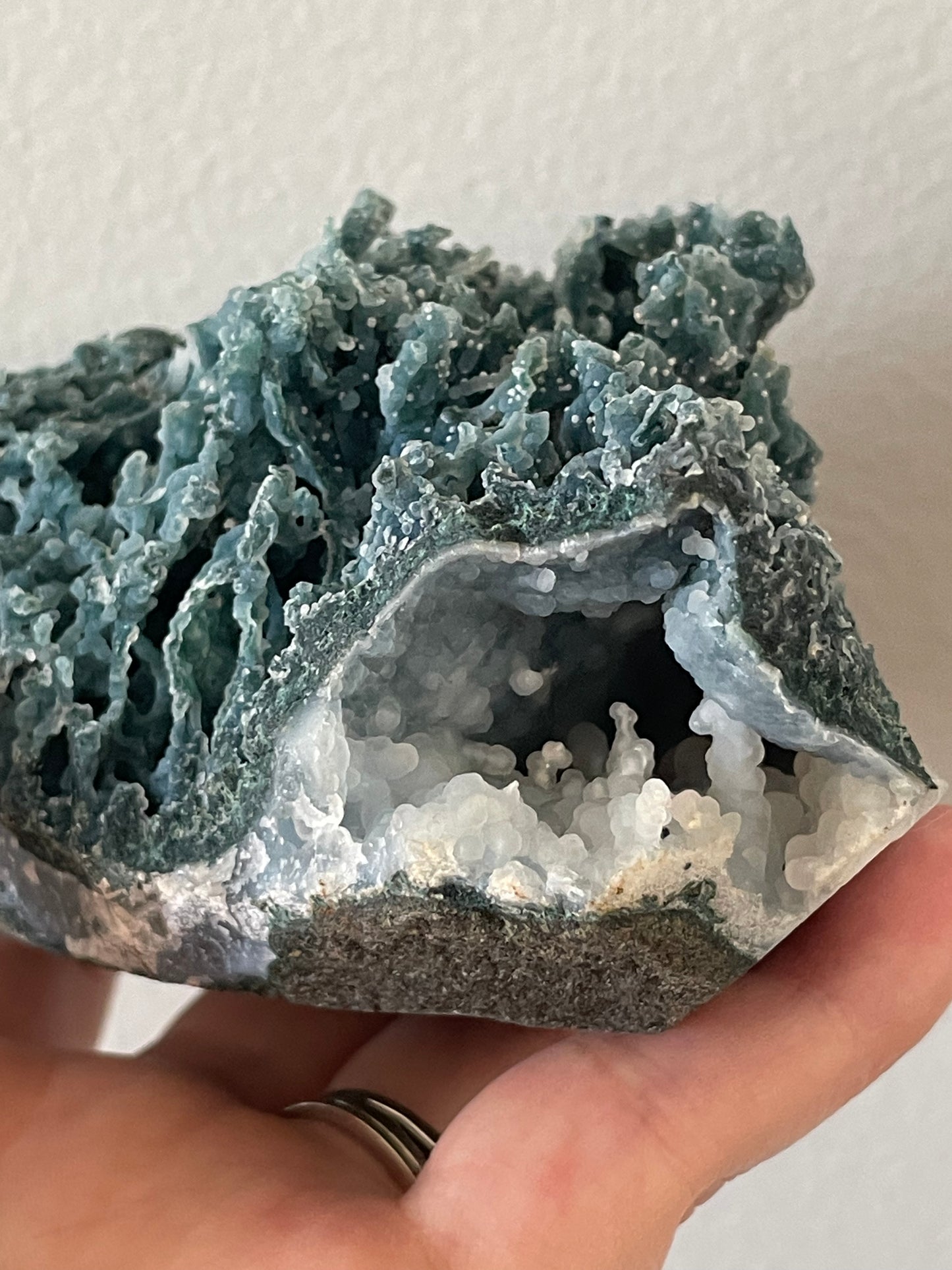 Blue Chalcedony Coral Matrix D