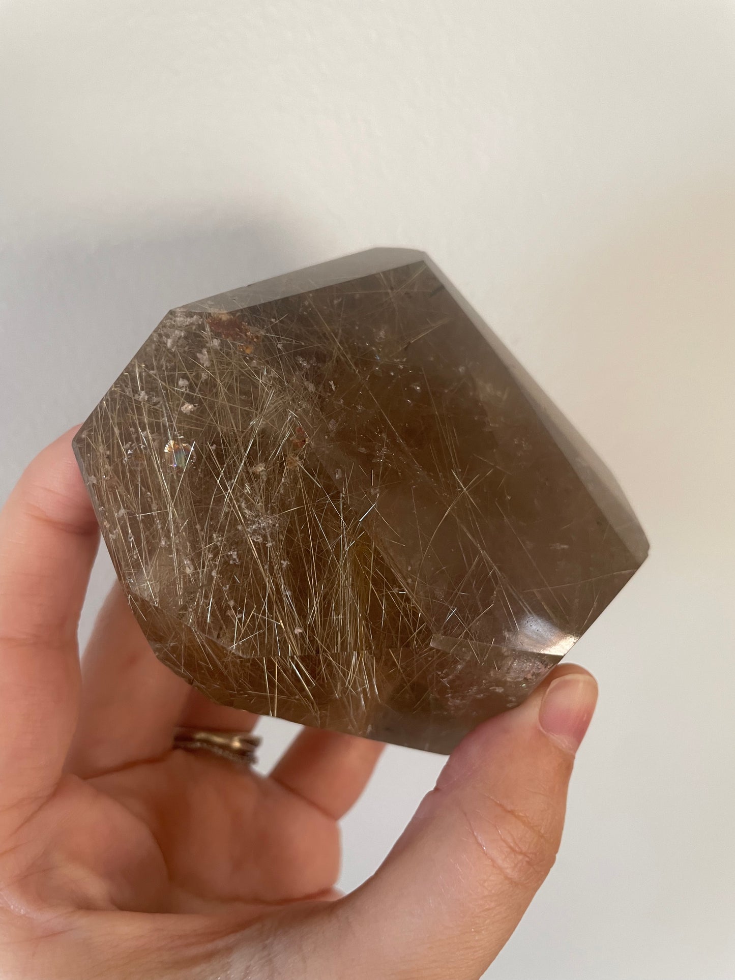 Golden Rutile Smoky Quartz Freeform